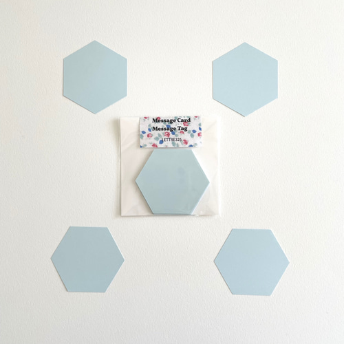 メッセージカード メッセージタグ 六角形 20枚 ギフト ラッピング