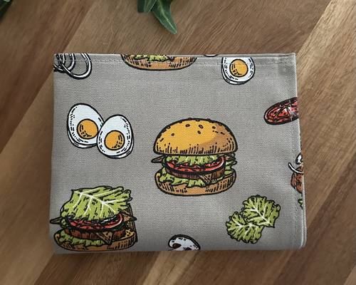 バーガー☆ハンバーガー ランチョンマット ハンドメイド サイズが選べる ランチョンマット ♡ ナフキン ♡ ハンバーガー