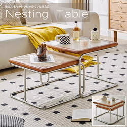 ネストテーブル センターテーブル セット リビングテーブル コンパクト