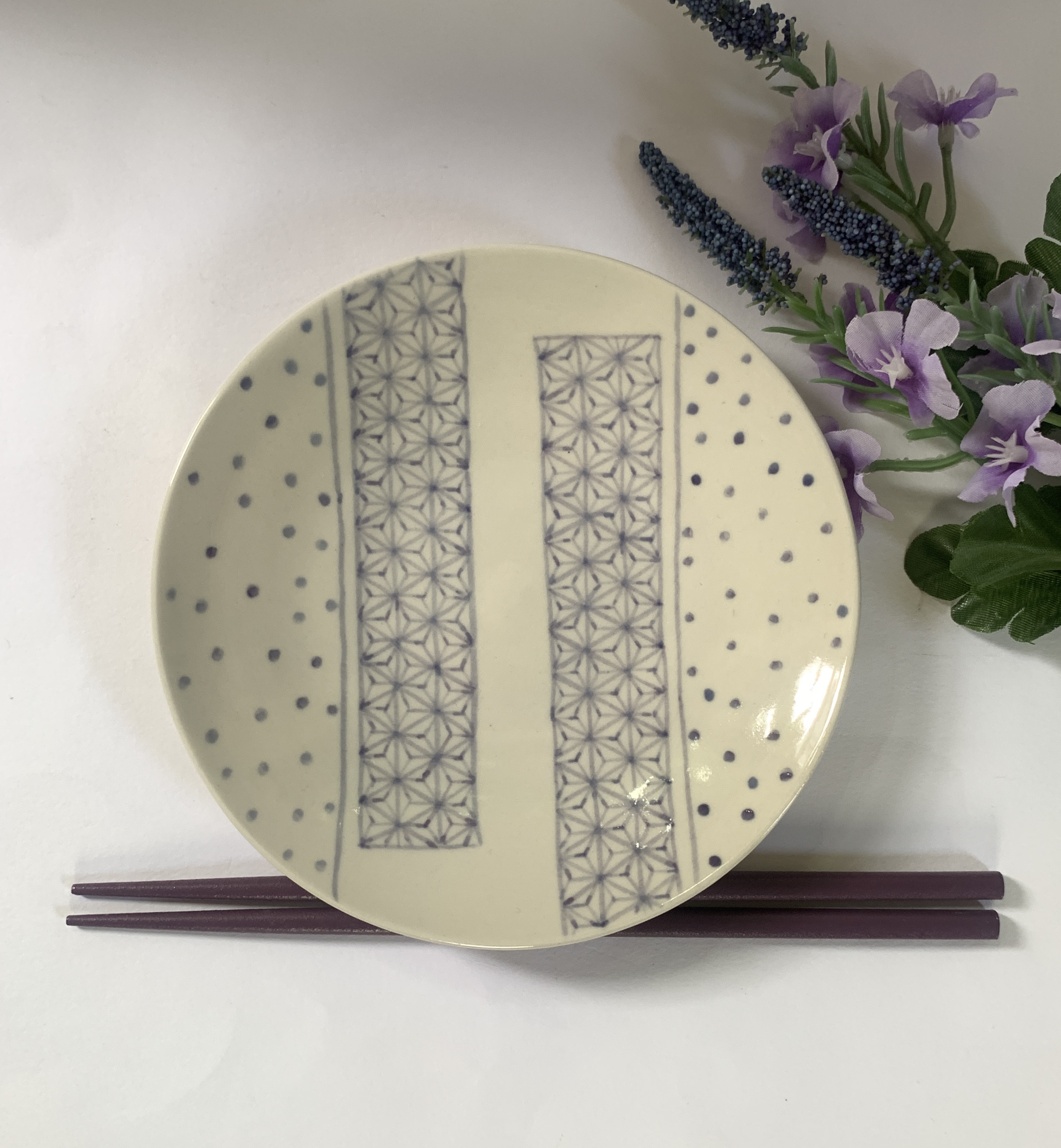 雨の日の栞（しおり）皿　（１枚のお値段です。）