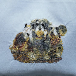 写真データからの刺繍入り帆布のトートバッグ 7枚目の画像