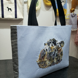 写真データからの刺繍入り帆布のトートバッグ 3枚目の画像