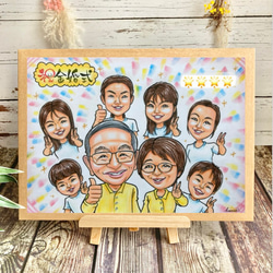【お客ページ】（Kokin 様）オーダー似顔絵☆結婚式、誕生日や結婚記念日 金婚式祝い 銀婚式 結婚記念日 誕生日 似顔絵 イラスト お祝い