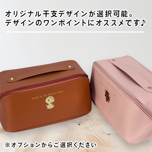 化粧ポーチ バニティ ポーチ 大きめ コスメポーチ 大容量 コンパクト