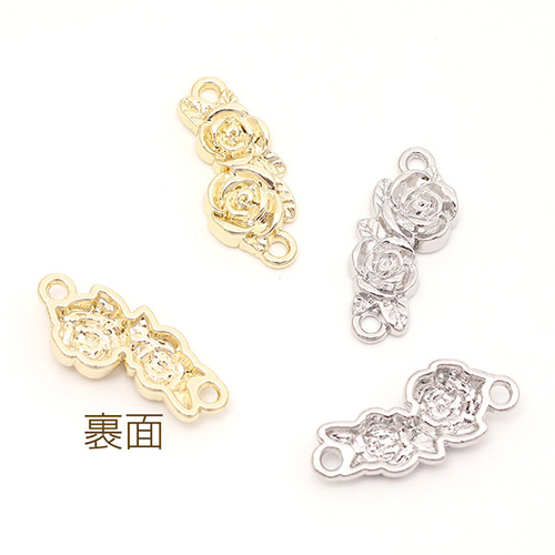 ハンドメイドバラチャーム12個 R-247