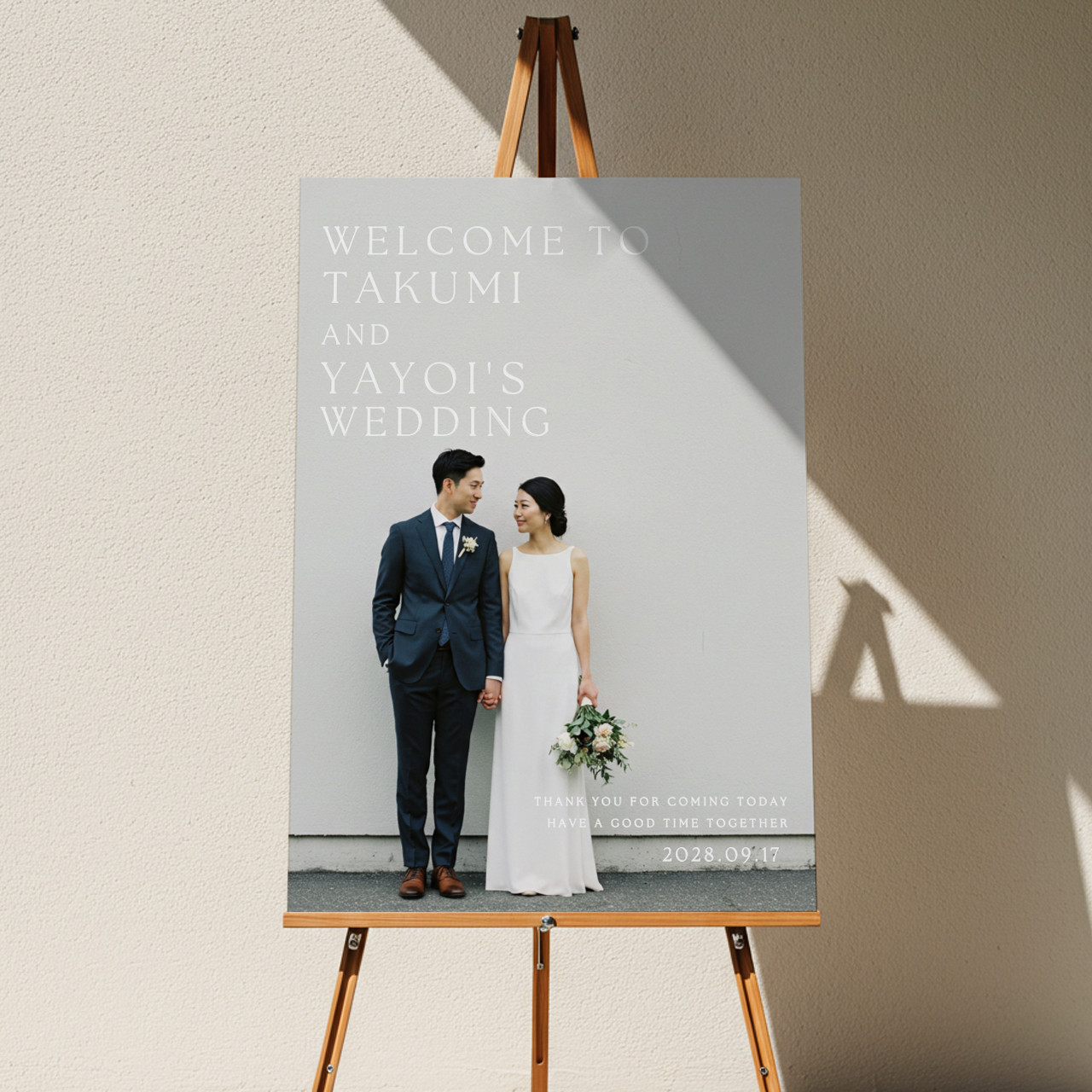 送料無料｜お好きな写真で作る【ウェルカムボードPHOTO】02｜ポスター・キャンバス・パネル｜結婚式｜披露宴｜ウェルカム