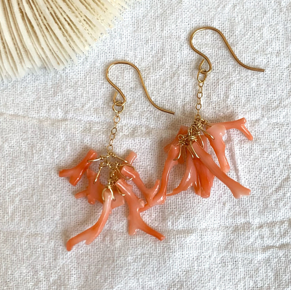 珊瑚デザインピアス 楽天市場】Mermaid jewelry 珊瑚 デザインピアス（コーラル4