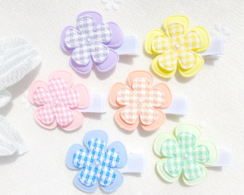 花柄レース ダブルリボン ベビーヘアクリップ ヘアピン ヘアゴム ヘアアクセサリ 花柄レース ダブルリボン ベビーヘアクリップ ヘアピン ヘアゴム ヘア