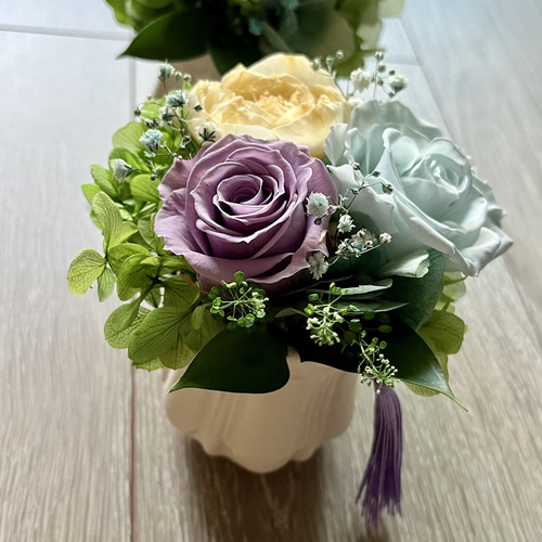 仏花 プリザーブドフラワーアレジメント2個セット 仏花 お供え花