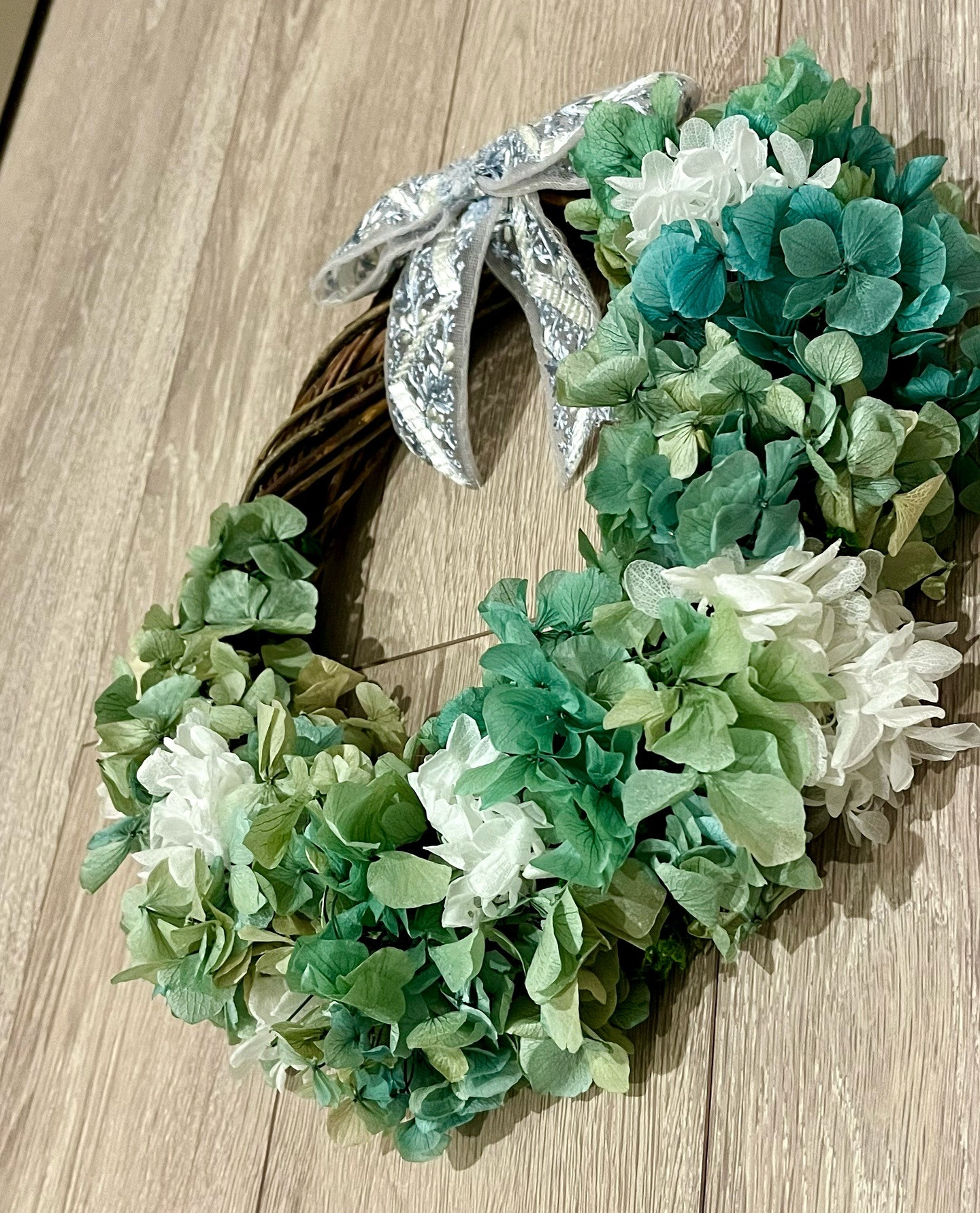 大きめ ローゼルと唐辛子のリース ユーカリ パンパスグラス 秋