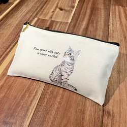 にゃんポーチ (キジトラ) ペンケース Gorasu 通販 17905552｜Creema