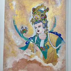 原画no.76 古唐敦煌壁画 大慈悲如意観世音様 絵画 ケンちゃんの