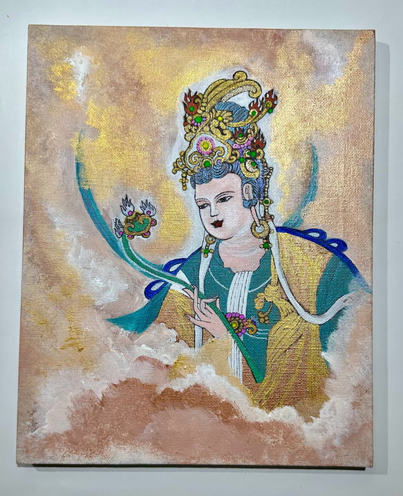 原画no.76 古唐敦煌壁画 大慈悲如意観世音様 絵画 ケンちゃんの