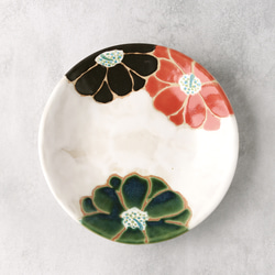 赤膚焼 奈良絵鹿花喰鳥皿 中皿 いきもの作家「菅原尚己」 通販