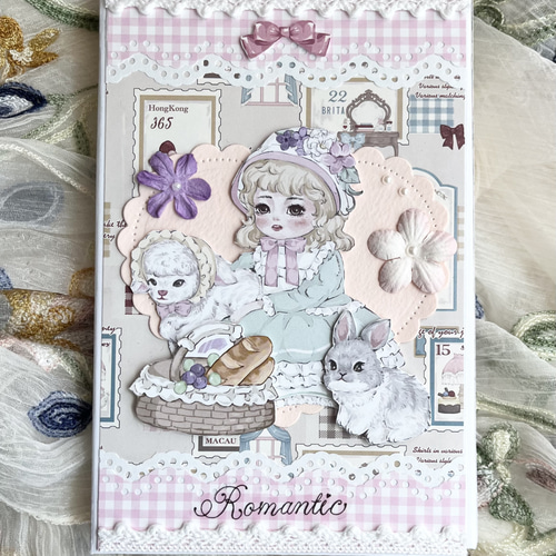 おすそ分けファイルコラージュ素材【purple】ダイカット付 おすそ分けファイルコラージュ素材【purple】ダイカット付