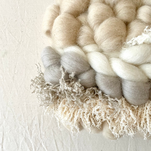 一点もの】流木 ウィービング タペストリー『spice milk,h  