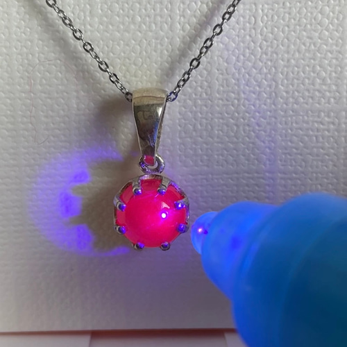 1点限定 】63. 大粒 ルビー ／ネックレス 7月 誕生石 ネックレス