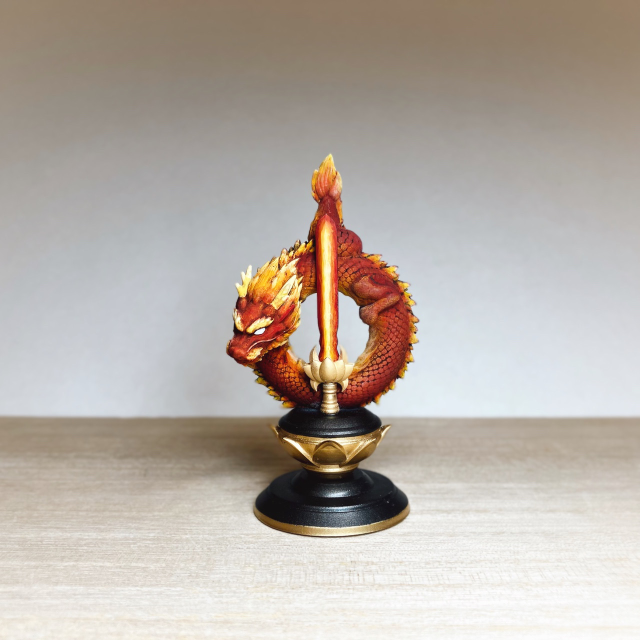 仏像　ちいさな仏さま　倶利伽羅剣　炎龍
