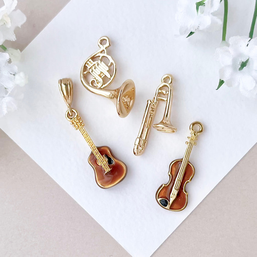バイオリン ミニチュア楽器 ネックレス ネックレス・ペンダント Yfleur