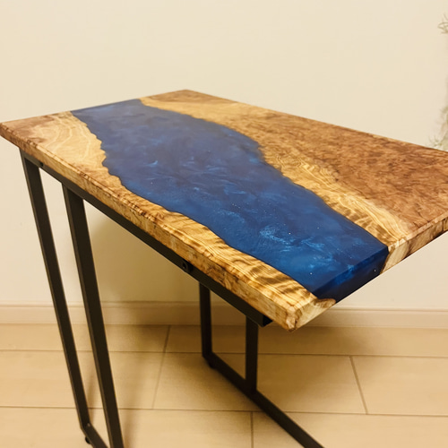 レジンテーブル サイドテーブル リバーテーブル ソファテーブル