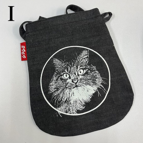 ねこ柄岡山デニムショルダーバッグ ショルダーバッグ 2969. 通販