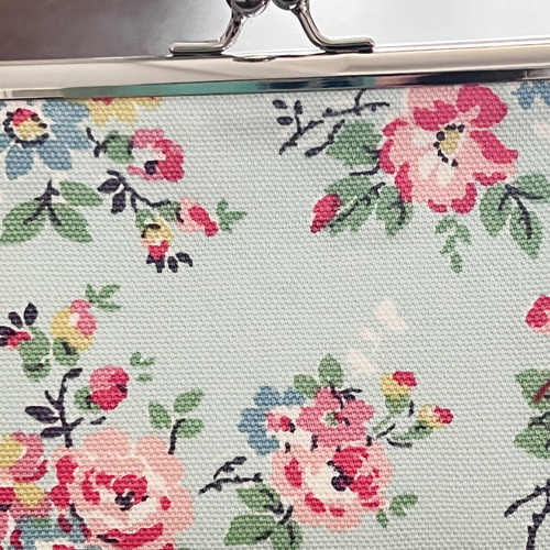 キャスキッドソン 新作 ハンドメイド ミント 花柄 たっぷり入る
