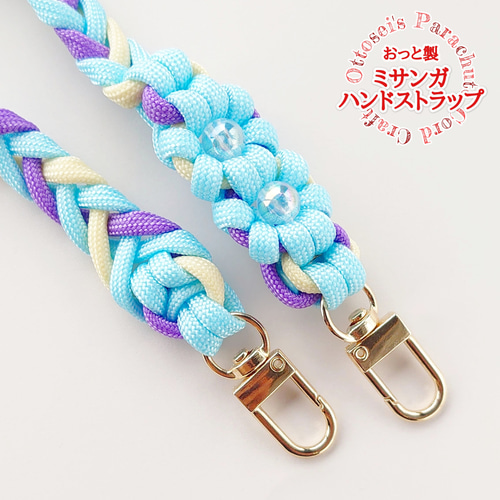 スマホストラップ　ハンドメイド　ハンドストラップ　パラコードストラップ BL217-5 2個 スマホハンドストラップ スマホパラコード 太め