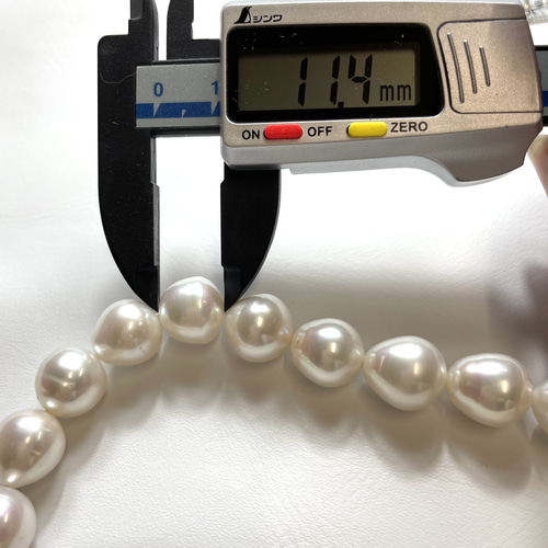 ホワイトカラー淡水パールネックレス（シルバー925クラスプ留め具使用