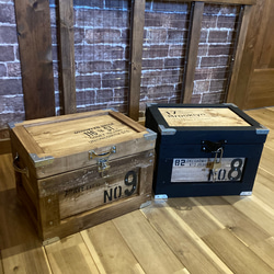 インダストリアル風 インテリア 家具 コンテナボックス チェスト