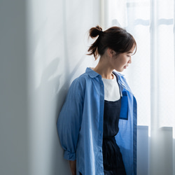 リネン素材 エプロンワンピース・2way(巻きスカート) その他