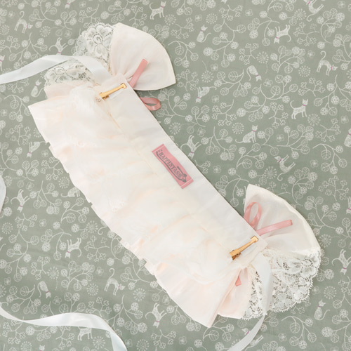 ‪♡ Lolita ボンネット風 フリルリボンヘッドドレス white 2 ‪♡ ♡ Lolita ボンネット風 フリルリボンヘッドドレス white 2‬