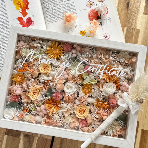 3色選べる｜キレイに仕上がるゲスト参加型結婚証明書30-100名 その他