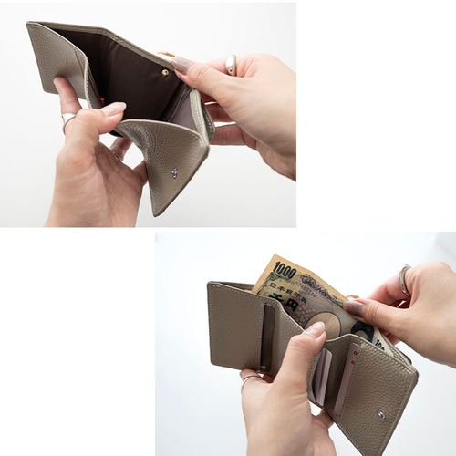 ノット ハンドストラップ 付き 【 ミニウォレット 名入れ 】 本