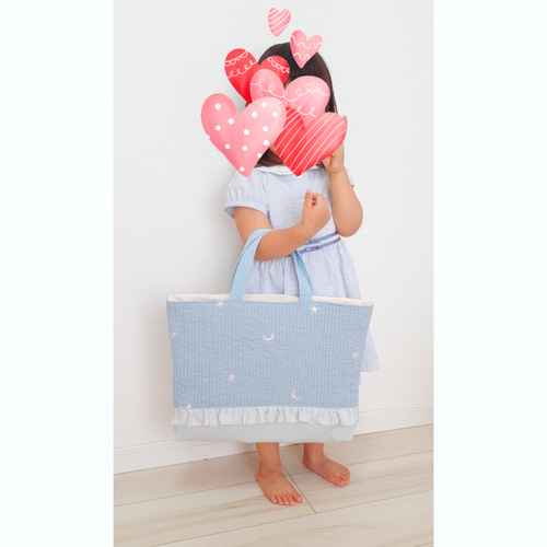 チェリー　スカイブルー♡入園入学グッズ　レッスンバッグ チェリー スカイブルー♡入園入学グッズ レッスンバッグ 入園・入学