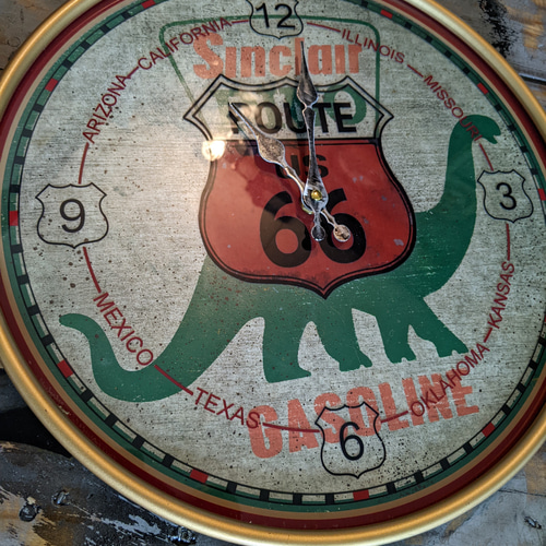 アメリカンガレージ Sinclair DINO ROUTE66 壁掛け時計 ルート66 アメリカンガレージ Sinclair DINO ROUTE66 壁掛け時計 ルート66