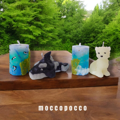 りったん様オーダー品(^^) キャンドル・キャンドルホルダー moccopocco 