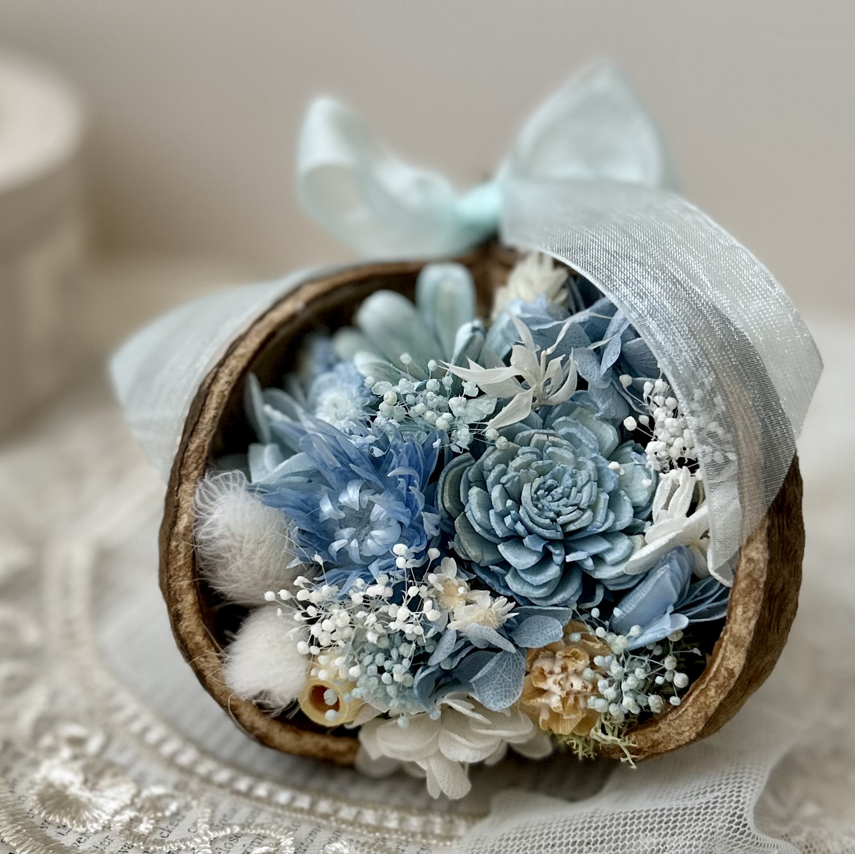 専用】 幸せを呼ぶ実 ブッタナッツ 【ふんわり優しいひまわりアレンジ