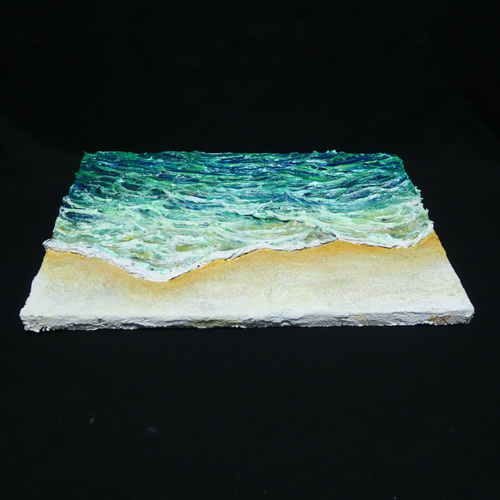 油絵 油彩 油彩画 絵画 絵【エメラルドグリーンの海】 絵画 HR 通販