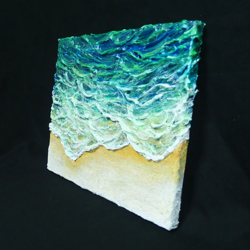 油絵 油彩 油彩画 絵画 絵【エメラルドグリーンの海】 絵画 HR 通販