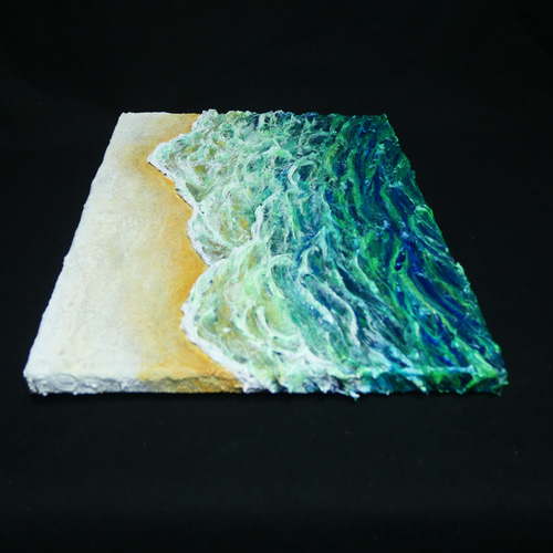 油絵 油彩 油彩画 絵画 絵【エメラルドグリーンの海】 絵画 HR 通販