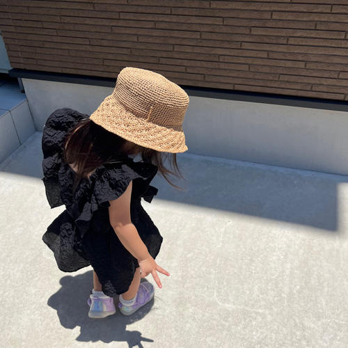 送料無料☆洗えるフリルたっぷり麦わら帽子】麦わら帽子 女の子 即日  