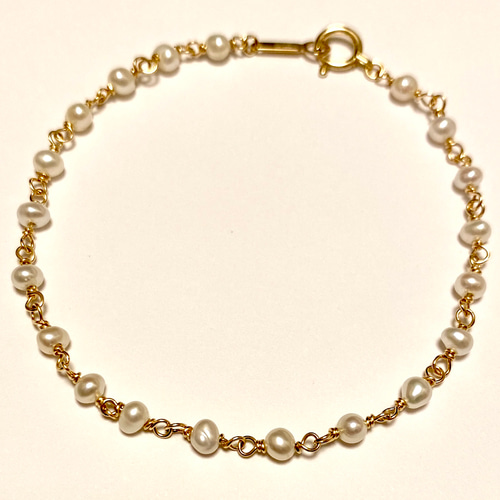 k18 ゴールデンパール　ブレスレット TASAKI タサキ ブレスレット 18金 K18イエローゴールド パール