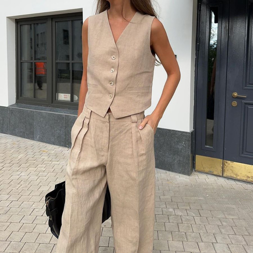 セットアップ ベスト フォーマル 春夏 レディース パンツスーツ