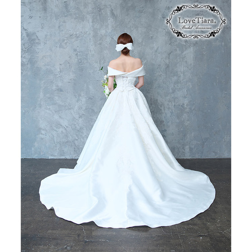ヘッドドレス【フォーチュンリボン】H-184|花嫁 結婚式