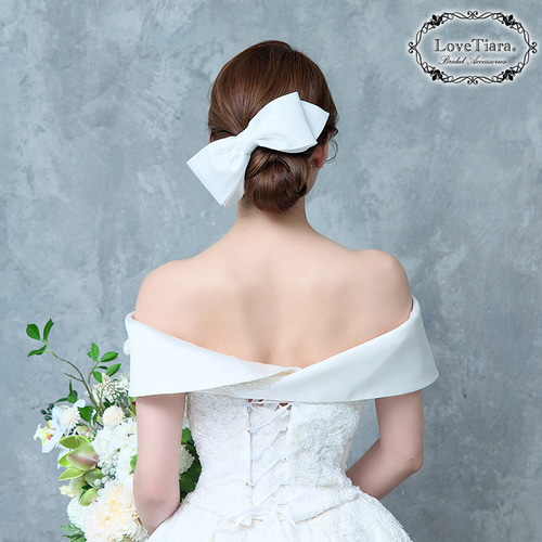 ヘッドドレス【フォーチュンリボン】H-184|花嫁 結婚式