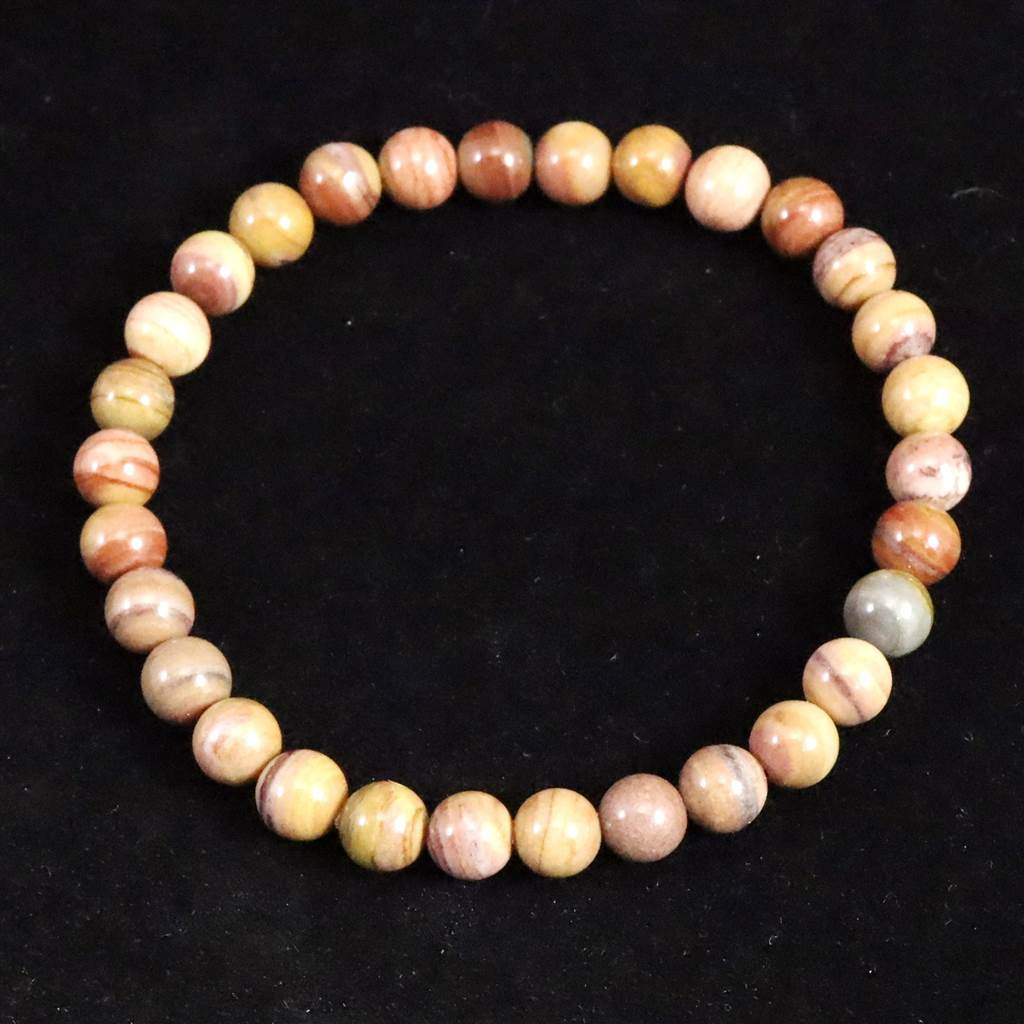 H&E社 ラディアンスジャスパー　6mm ブレスレット 9.63g #21312