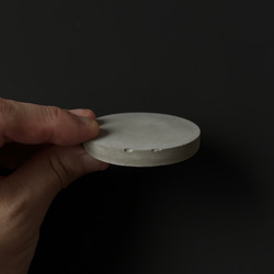 PSS-3■5.8cm モルタル サークルプレート■ ディスプレイ 器 皿 インテリア 什器 オブジェ コンクリート 3枚目の画像