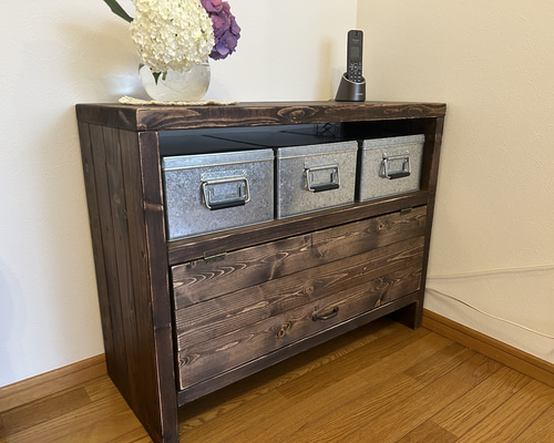 アンティーク チェスト 無垢材 収納棚 昭和レトロ テレビ台 z526