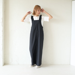 ﾓﾘﾉｶﾞｯｺｳ フリーサイズ 大人かわいい♡フリルサロペットパンツ (ブラック)｜mg-sp03-bk 15枚目の画像