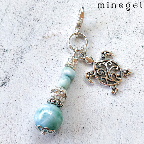 再販x20✨癒しの️海色️高品質 ラリマー チャーム✨️ ｜minegel